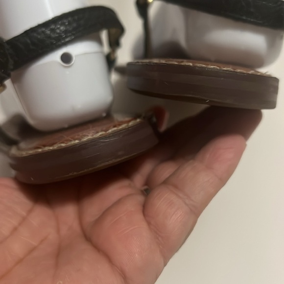 Sam Edelman Greta Black Leather Thong Sandals | Size 10M | Boho Gold Hardware - Picture 5 of 13